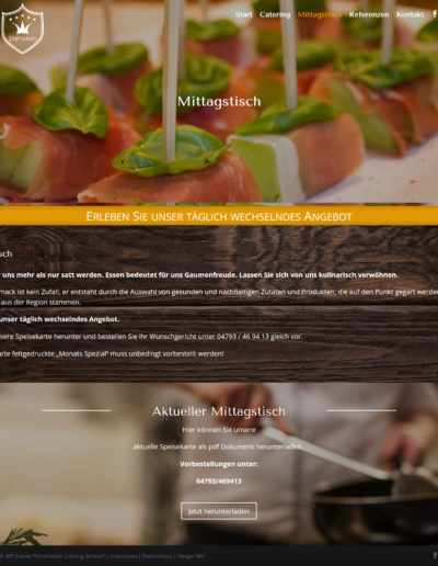 Oste Media Webdesign aus Hechthausen für Catering Service